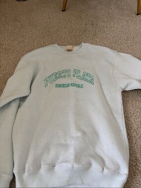 Puerto Plata Light Blue Crewneck Sweatshirt
